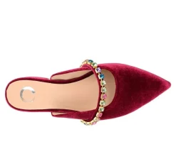 Women's Journee Collection Jewel Mules