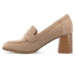 Women's Journee Collection Malleah Block Heel Loafers