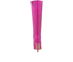 Women's Lady Couture Diamond Knee High Stiletto Boots