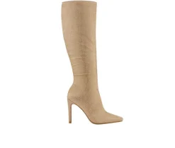 Women's Lady Couture Diamond Knee High Stiletto Boots