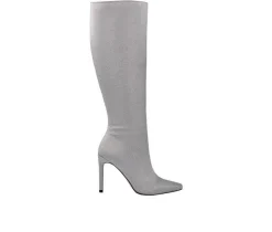 Women's Lady Couture Diamond Knee High Stiletto Boots