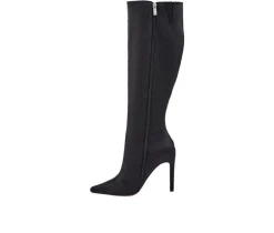 Women's Lady Couture Diamond Knee High Stiletto Boots