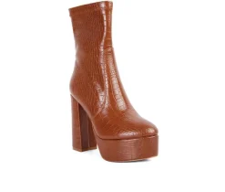Women's London Rag Big Six Platform Heeled Booties