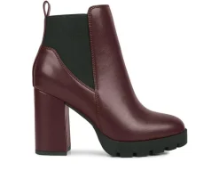 Women's London Rag Bolt Block Heel Chelsea Booties