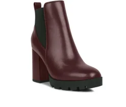 Women's London Rag Bolt Block Heel Chelsea Booties