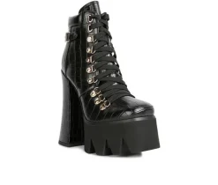 Women's London Rag Boogie Platform Lace Up Booties