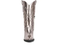 Women's London Rag Cowboy Metallic Western Boots