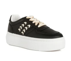 Women's London Rag Cross Stitch Platform Sneakers