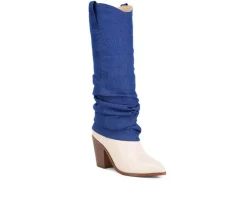 Women's London Rag Fab Cowboy Knee High Boots