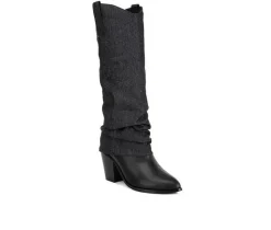 Women's London Rag Fab Cowboy Knee High Boots