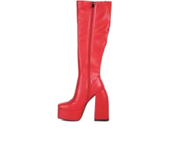 Women's London Rag Fanning Platform Knee High Boots