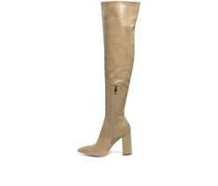 Women's London Rag Flittle Over The Knee Heeled Boots