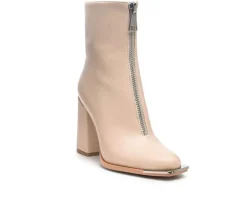 Women's London Rag Flower Blade Block Heel Booties