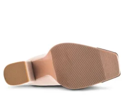 Women's London Rag Flower Blade Block Heel Booties