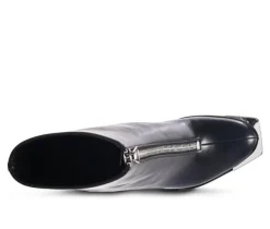 Women's London Rag Flower Blade Block Heel Booties