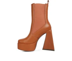 Women's London Rag Frosty Platform Heeled Booties