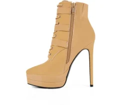 Women's London Rag Gangup Platform Stiletto Booties