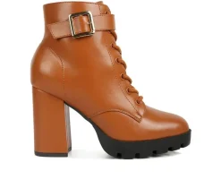 Women's London Rag Grahams Platform Heeled Combat Boots