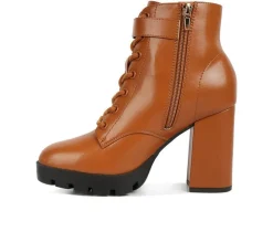 Women's London Rag Grahams Platform Heeled Combat Boots
