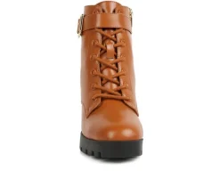 Women's London Rag Grahams Platform Heeled Combat Boots