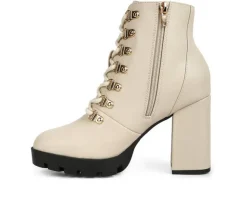 Women's London Rag Hamiltons Platform Heeled Combat Boots