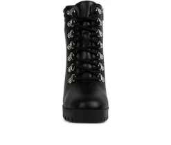 Women's London Rag Hamiltons Platform Heeled Combat Boots