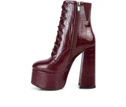 Women's London Rag Magdalene Platform Heeled Booties
