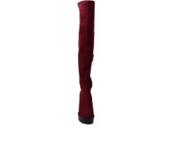 Women's London Rag Maple Over The Knee Heeled Boots