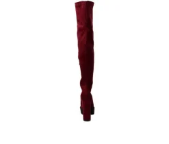 Women's London Rag Maple Over The Knee Heeled Boots