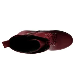 Women's London Rag Meows Lace Up Platform Heeled Boots