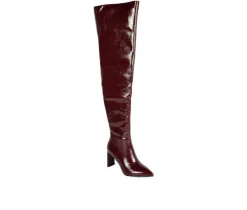 Women's London Rag Minkles Over The Knee Heeled Boots