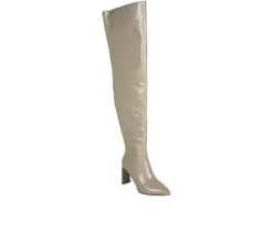 Women's London Rag Minkles Over The Knee Heeled Boots