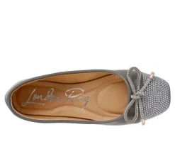 Women's London Rag Rhinestone Toe Cap Flats