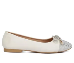 Women's London Rag Rhinestone Toe Cap Flats