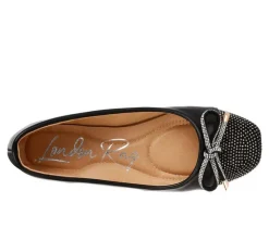 Women's London Rag Rhinestone Toe Cap Flats