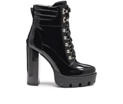 Women's London Rag Stopper Heeled Combat Booties