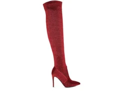Women's London Rag Tigerlily Over The Knee Stiletto Boots