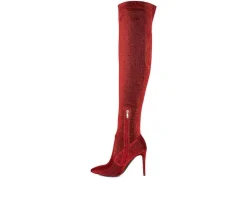 Women's London Rag Tigerlily Over The Knee Stiletto Boots