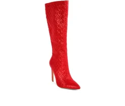 Women's London Rag Tinkles Knee High Stiletto Boots