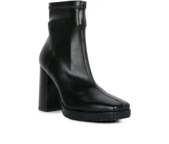 Women's London Rag Tintin Block Heel Booties