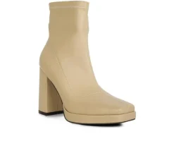 Women's London Rag Tintin Block Heel Booties