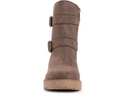 Women's MUK LUKS Finley Faith Heeled Winter Booties