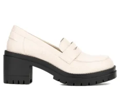 Women's New York and Company Penni Heeled Loafers
