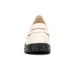 Women's New York and Company Penni Heeled Loafers