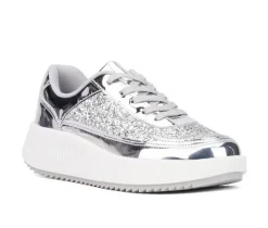 Women's New York and Company Tana Wedge Platform Sneakers