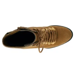 Women's Rag & Co Goose Lace Up Heeled Booties