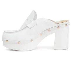 Women's Rag & Co Lyrac Recycled Leather Platform Clogs