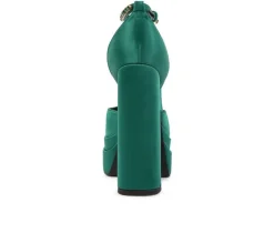 Women's Rag & Co Martin Block Heel Platform Pumps