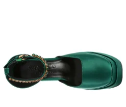 Women's Rag & Co Martin Block Heel Platform Pumps