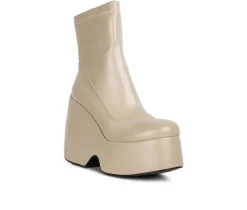 Women's Rag & Co Purnell Wedge Platform Booties